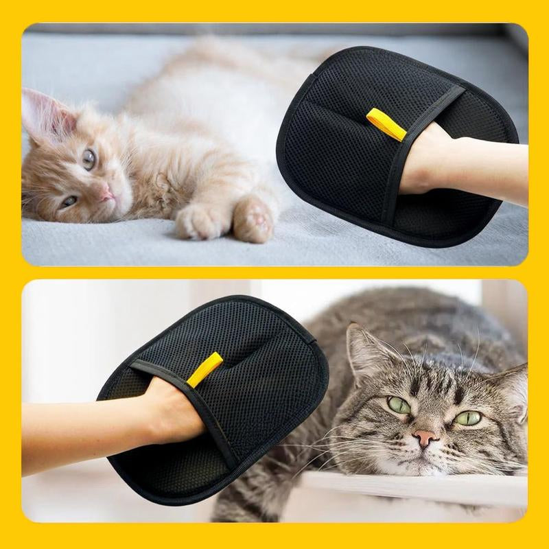 Pet Hair Remover Glove, Electrostatic Removal Gloves for Pet Hair, Pet Hair Remover Gloves for Dog & Cat, Reusable Pet Hair Remover Glove for Carpet, Couch, Clothing, Furniture(Use Horizontally)
